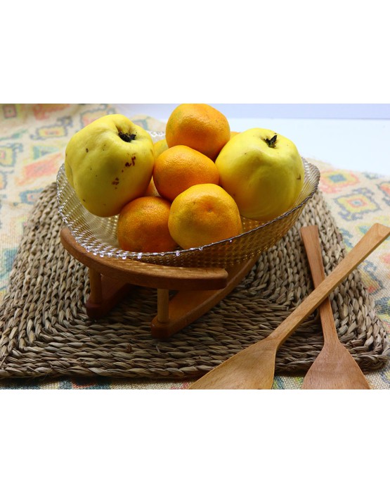  Fruit Bowl With Stand - Glass Bowl With Sequins