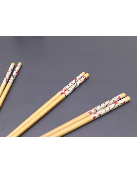  Japanese Cherry Blossom Bamboo Chopsticks