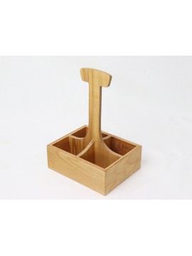  Wooden 4 Sauce Stand