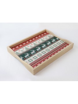Wooden Tray Double Sided (Red-Green)