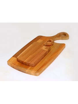 Small Double Serving Board - Curved Handle Long Le...