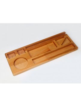 Table Top Wooden Pen Holder-With telephone Holder