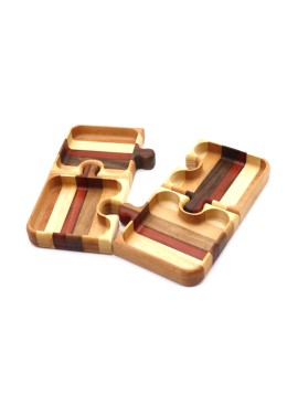 Gold 4-Stückige Puzzle Snack-Schale 